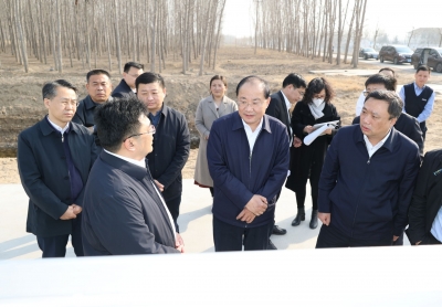 德州市委书记田卫东调研春季植树造林和水利项目建设