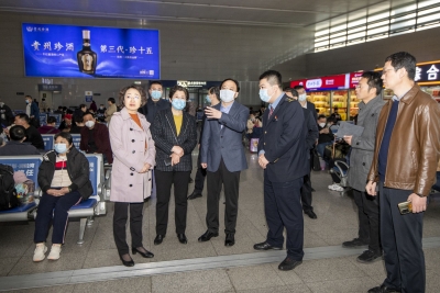 德州市委副书记、市长朱开国督导全国文明城市创建工作