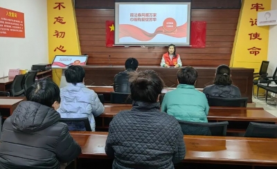 德城区运河街道小庄社区：开展普法宣传活动