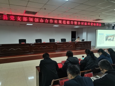 武城县举办乡村振兴贷培训会