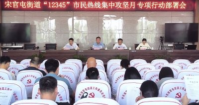 天衢新区宋官屯街道召开“12345”市民热线集中攻坚月专项行动部署会议