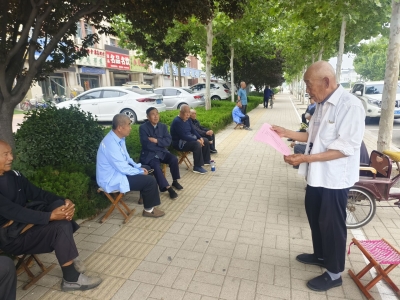 天衢新区袁桥镇袁桥社区 | “小马扎”宣讲 让党的二十大精神入脑入心 