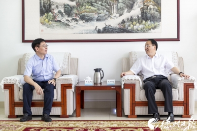 德州市委副书记、市长朱开国会见齐鲁银行董事长郑祖刚