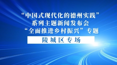 德报直播 | 德州举行  “中国式现代化的德州实践”系列主题新闻发布会“全面推进乡村振兴”专题陵城区专场