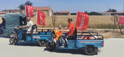 庆云县东辛店镇：“党旗红”护航“丰收黄”