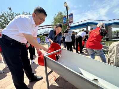 德州市第九届生态放鱼周活动启动 现场投放16余万尾鱼净水养水