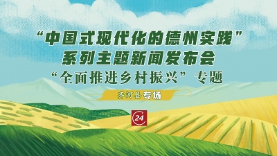 德报直播 | “中国式现代化的德州实践”系列主题新闻发布会“全面推进乡村振兴”专题齐河县专场
