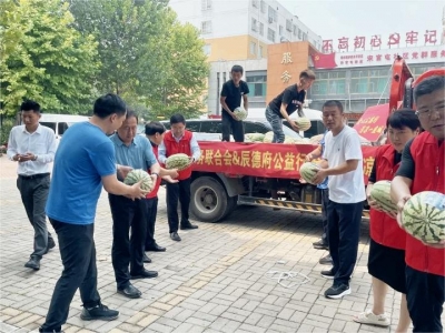 大德之州 大爱之城 | 德州市志愿服务联合会携手爱心企业：近万斤爱心西瓜送给一线户外工作者