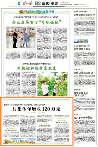 市派第一书记喻波：带动发展特色产业和边角经济，村集体年增收120万元 