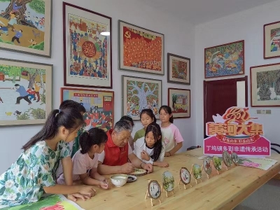 乐陵市丁坞镇举办“黄河大集”非遗互动体验活动