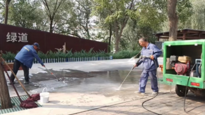 德州锦绣川景区：深度保洁，净化环境迎双节