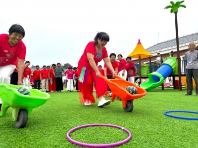 乐陵丁坞镇举办“黄河大集”全民健身趣味运动会