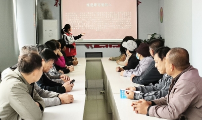 天衢新区宋官屯街道金河社区开展“致敬最可爱的人”宣讲活动