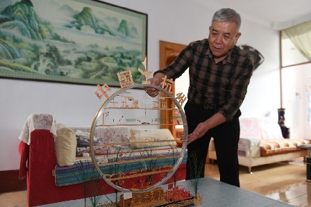 小模型记录大时代——德州67岁手艺人用火柴棍做微缩亚运会