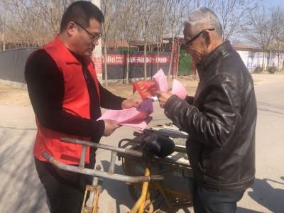 庆云县东辛店镇：“扫黑除恶+反邪教+反电诈”宣传进网格 