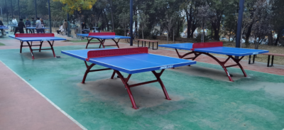 德州锦绣川景区：更新乒乓球台，方便群众健身  