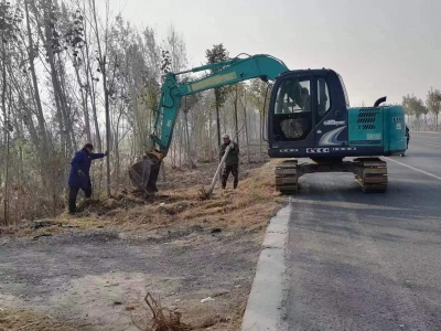 乐陵公路分中心开展冬季道路绿化养护