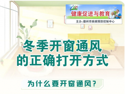 一图读懂 | 冬季开窗通风的正确打开方式
