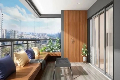 滨河花园：观景阳台 舒适阳光