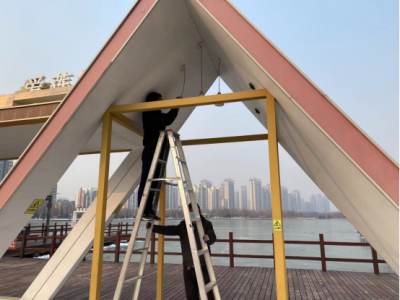 德州长河公园：维护保养设施 提供良好游园环境