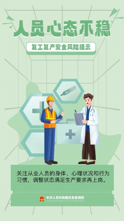 节后必看！复工复产九项安全提示