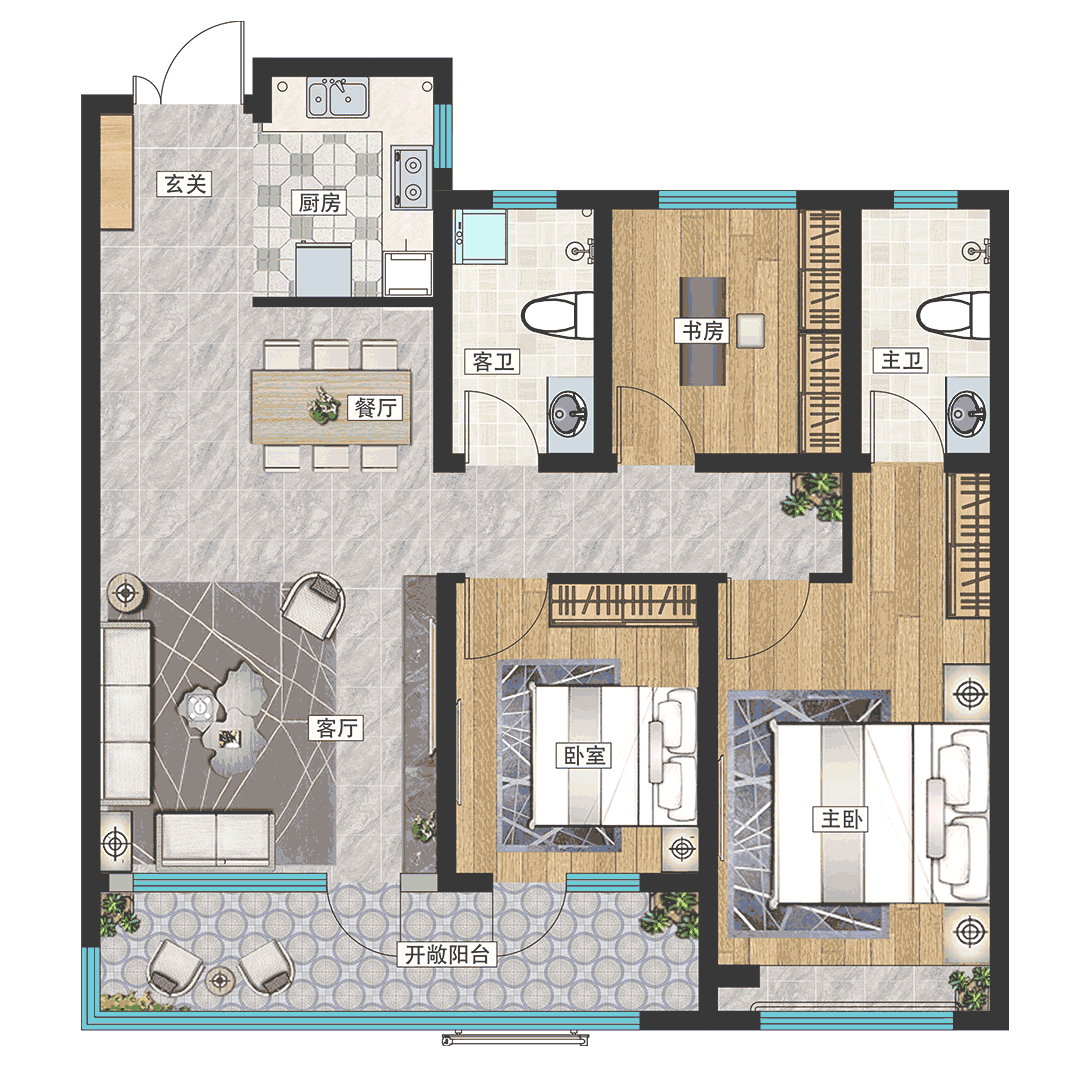 观澜名邸丨阔景视野的“卷王”户型，给生活更多想象！