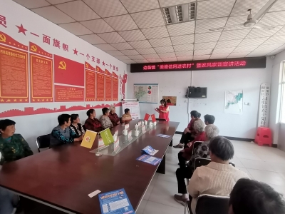 陵城区边临镇开展“美德信用进农村”暨家风家训宣讲活动