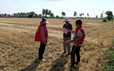 陵城区于集乡防火宣传到地头 | 确保夏粮颗粒归仓