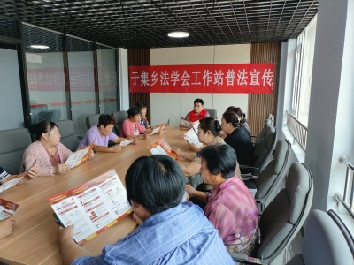 陵城区于集乡法学会《反有组织犯罪法》宣传进社区