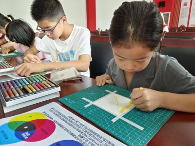 “童”参与“悦”成长|德州天衢新区袁桥镇崇德社区开展公益夏令营创意绘画活动