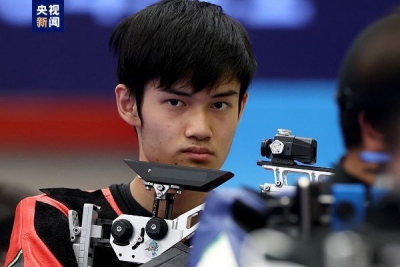 中国队第5金！盛李豪摘得射击男子十米气步枪金牌