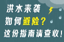 洪水来袭如何避险？这份指南请查收！ 
