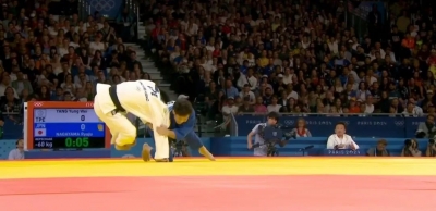 在泰山体育器材上诞生巴黎奥运会柔道首金！是一块加入了“智能芯片”的“冠军”垫子→