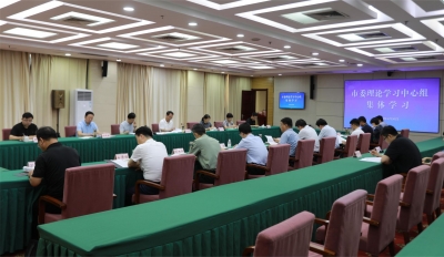 禹城市委理论学习中心组开展集体学习