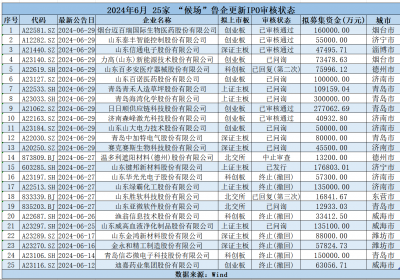 6月山东资本市场月报出炉：金麒麟领涨31只鲁股 7家企业终止IPO审核