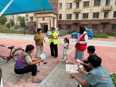 陵城区安德街道开展“同心反邪 共守平安”反邪教宣传活动