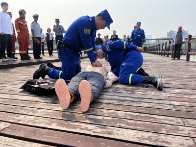 德州多部门联合开展防溺水应急救援演练