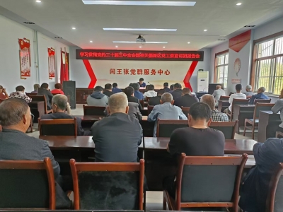 赵虎镇党委书记张金宝到闫王张社区宣讲党的二十届三中全会精神
