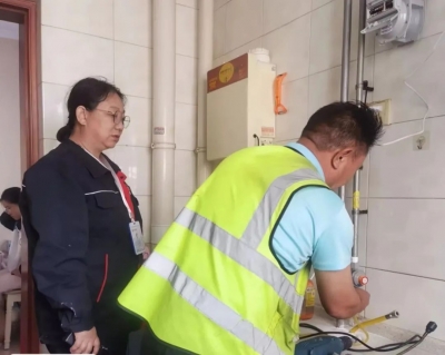 德州中燃开展入户燃气安全装置检查行动