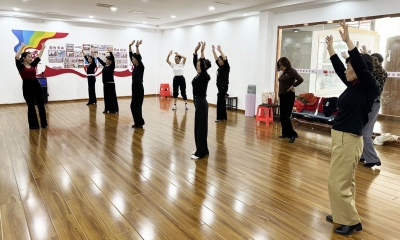 【文化社区建设】天衢新区宋官屯街道金鼎社区开展形体公益培训课