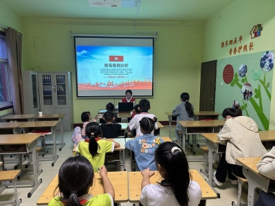 齐河县晏城街道永和社区开展青少年禁毒宣传活动