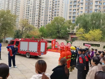 齐河县晏城街道永盛社区开展消防宣传月活动