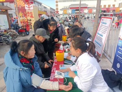 德州宜岛康中医院：庙会现场开展义诊活动！温暖人心 守护健康