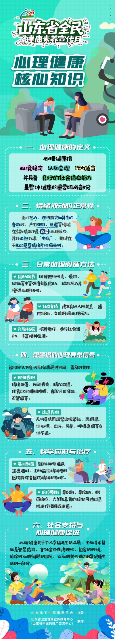 全民健康素养宣传月 | 一图读懂：心理健康核心知识