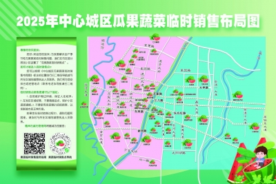 扫码一键导航！2025年德州中心城区果蔬地图公布，设置54处临时点位
