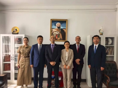 开拓非洲新兴市场 | 德州代表团赴阿尔及利亚驻华使馆开展拜会工作