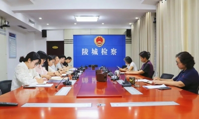 陵城区人民检察院开展庭审评议活动