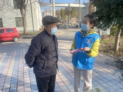 广运街道振东社区：开展反邪教宣传