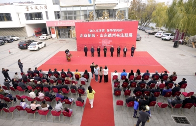 北京朝阳·山东德州书法联展开幕 | 120件书法作品同台展出，展期7天