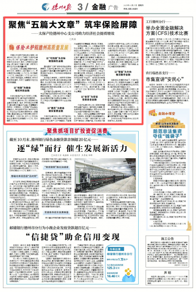 聚焦“五篇大文章” 筑牢保险屏障